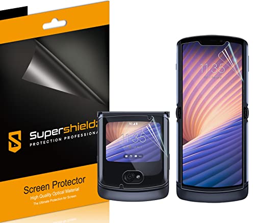 (2 Pack) Supershieldz Designed for Motorola Razr 5G (2nd Gen) Screen Protector, High Definition Clear Shield (TPU)