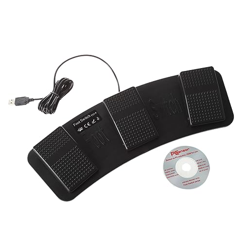 Abaodam Foot Switch Pedal for Keyboard Keyboard Switch with 3 Pedals Triple Foot