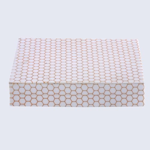 Image of Handicrafts Home Decorative Box for Living Room, Entryway or Bedroom - Farmhouse Memory Box, Jewelry, Gift Box - Trending Home Decor Accents 2024, Keepsake for Wedding Memories - Honey, 8x6x1.5 inch