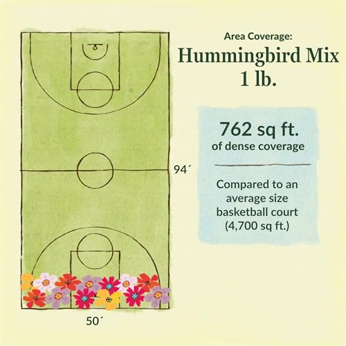 Image of Ferry-Morse Hummingbird Bulk Wildflower Seeds, 148,000+, 1 lb