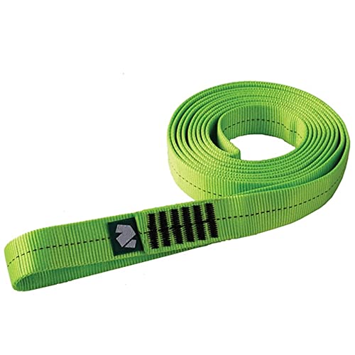 Notch Green 60” x 1” Heavy-Duty Stitched Nylon Circular Loop Runner for Medium Duty Choker Straps, Line Redirections and Miniature False Crotch Support, Tensile Strength: 6,519 lbs., 29kN (NNLR-60)