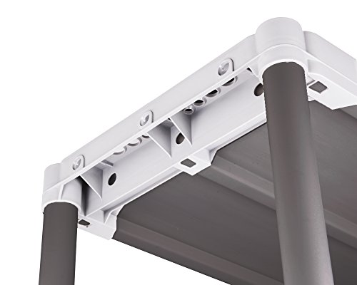 Ondis24 Kunststoffregal Schwerlastregal TIN 80/5 Böden, 450kg Belastbarkeit, ca. 80 x 40 x 168 (H) cm – Bild 7