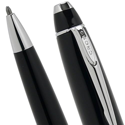 Stylo bille Cross Affinity au design opalescent noir et attributs polis