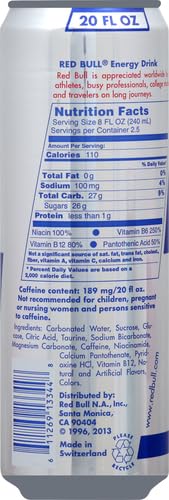Image of Red Bull Energy Drink, 20 Fl. Oz. (Pack of 3)