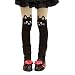 DreamHigh Girl's Black Cat Hosiery Long Cotton Overall Bottom Tights Size M