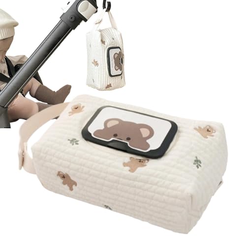 Kinderwagen -Tücherorganisator, Reise -Baby -Wischbox, Reise -Windelzubehör, langfristiger Gebrauch, vielseitiger Speicher, 20x12x8 cm, für Kinderwagen, Einkäufe und Heimgebrauch