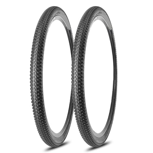 2本 26×1.95 27.5×2.1 29×2.25 セット自転車タイヤ パンク防止マウンテンバイク用 き ハイブリッド シティ 自転車用 (Black, 29x2.10)