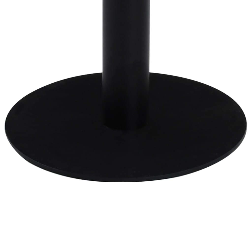 Benkeg Mesa de Bistró Mesas de Bar MDF y Acero Marrón Oscuro y Negro 50 x 75 cm para Tu Hogar, Restaurante, Cafetería o Bar