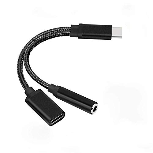 USB C to 3.5mm Headphone Adapter, AD ADTRIP Type C to 3.5mm Audio Adapter Audio Earphone Adapter for Moto Z/ Z3, Huawei Mate 10 Pro/P20/P20 Pro, Oneplus 6t/ 7/7 pro, Xiaomi Mi 8/Mi Mix 2