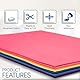 FTXanty Schaumstoffplatte Bunt 20 Pcs Moosgummi zum Basteln 300mm x 200mm x 1.8mm Flexible Eva Schaumstoffplatte für DIY Basteln Geburtstag Weihnachten