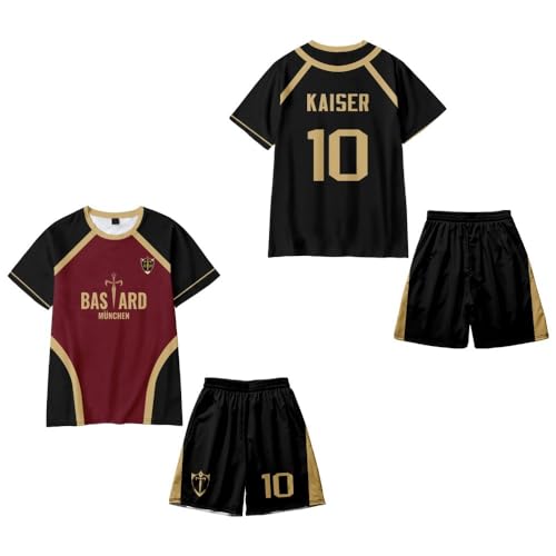 Camiseta Blue Anime Lock Pantalones Cortos De Manga Corta