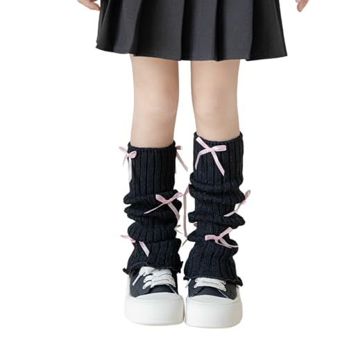 Kids Leg Warmers Winter Warm Leg Warmers for Girls Fall Fashion Kawaii Knitted Legwarmers Cute Soft Socks Accessories Kids 3-15 Years