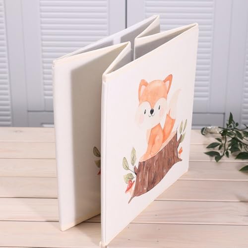 PRENDİ HOME K116 Faltbare Aufbewahrungsbox 30x30x30 cm aus Stoff für Spielzeug, Kleidung und Haushalt – stabile Ordnungsbox ohne Griffe, platzsparend faltbar, ideal fürs Kinderzimmer