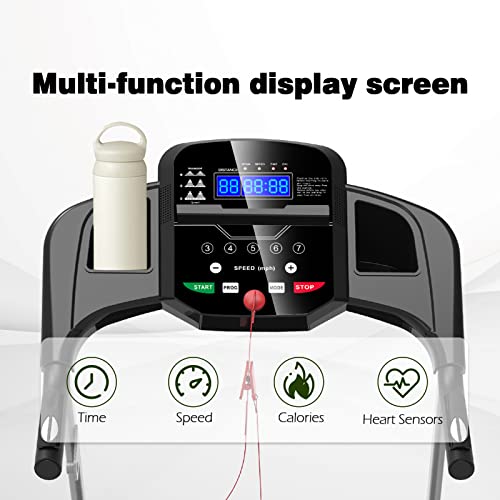 Image of Foldable Treadmill 2.5HP Electric Folding Treadmill Running Walking Machine for Home Gym, Max 265 LBS Weight Capacity