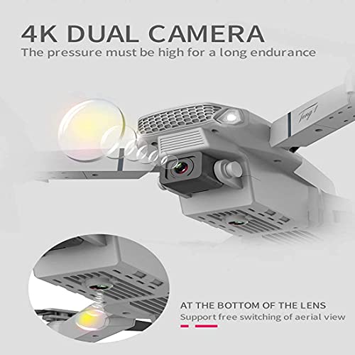 Ficha técnica Drone 4K Camera Bright Lights Folding Body Gesture Photos Videos Height Maintenance Phone Application RC Longer Fighting Life Best Gift for Photography Lovers - Fernando Cortés