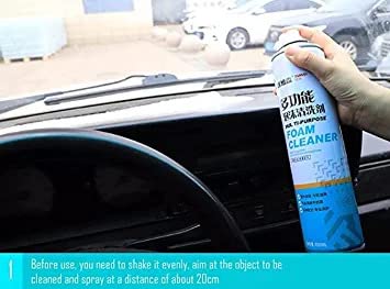 Image of HUBTURE Foaming Car Interior Cleaner Multipurpose Foam Cleaner Spray | Car /Shoes /Sofa Cleaning Spray (650 ml)
