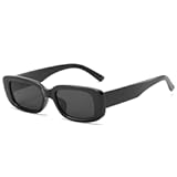 Rectangle Sunglasses for Women Men Trendy Retro Fashion Sunglasses UV 400 Protection Square Fram