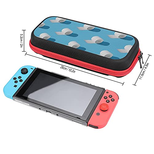 Toilet Paper Rolls Printed Carrying Case Storage Bag For Switch Lite & Accessories Travel Portable #TOP1