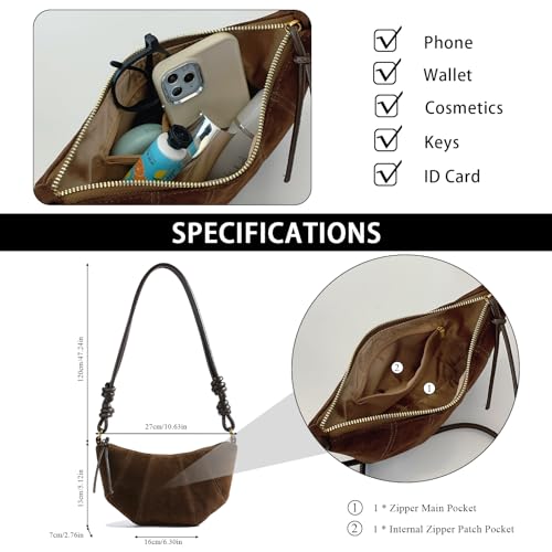 Bolsos pequeños de gamuza para mujer miniatura 4