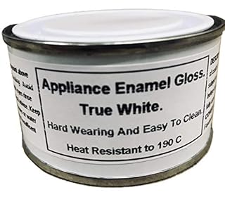 Fascinating Finishes Ltd 1 x 150ml True White Gloss Fridge, Cooker And Appliance Enamel Paint. Heat Resistant