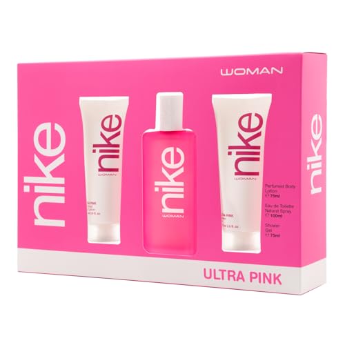 NIKE - Ultra Pink Colonia 100ml + Crema de Cuerpo 75ml + Gel de...
