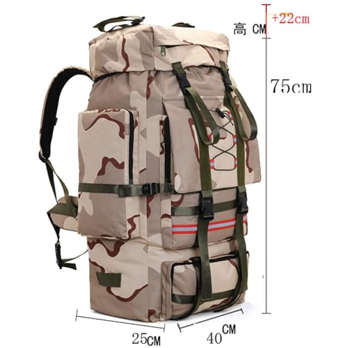 Mochila de senderismo impermeable ligera 130L miniatura 2