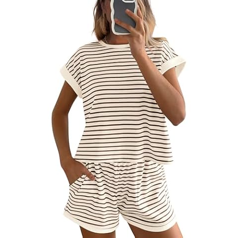 BTFBM Women's Striped Knit Set Cover