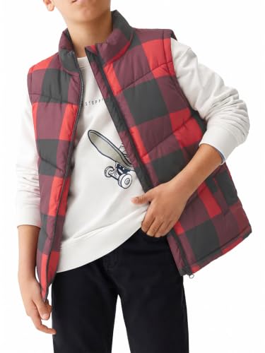 Image of Meikulo Boys Puffer Vest Zip Up Quilted Gilet Sleeveless Jackets