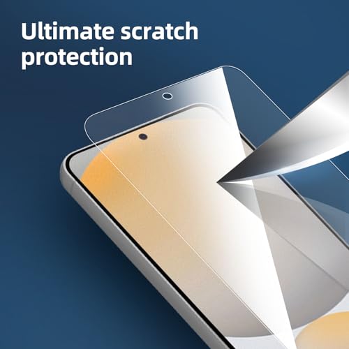 Image of NEW'C 3 Pack Designed for Samsung Galaxy S24 FE 5G Screen Protector Tempered Glass, Bubble Free, Ultra Resistant