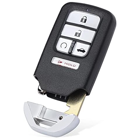 Keymall Smart Key Fob Keyless Entry Replacement Remote Key for Honda Accord 2018 2019 2020 2021 (FCC ID:CWTWB1G0090 P/N:72147-TVA-A01) 5 Buttons Cover