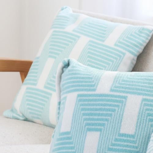 [2枚組]洗えるタスマニアラムウール混クッションカバー 45×45cm OTW-4545-GR-2P