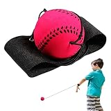Bounce Ball mit Schnur, 6cm Handgelenk Return Ball, Basketball/Baseball/Tennis/Fußball an der Schnur, Gummi Springballs Reboundball für Kinder Erwachsene ältere Menschen zum Trainieren Spielen