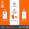 Sylvania WiFi Smart Plug, Voice Control, Compatible with Alexa and Google Home, Timer, On/Off, White - 4 Pack (75703)