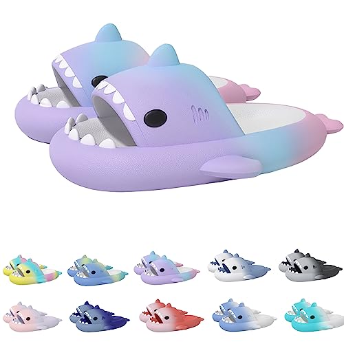 Hrtesus Shark Slides Shark Slippers Shark Sandals for Women and Men, Summer Beach Slippers Sandals Lightweight Non-Slip