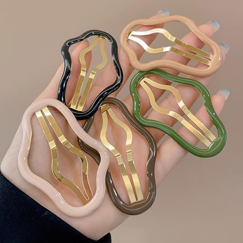 10 Pzas Pinzas para Cabello en Forma de Nube, Metal miniatura 6