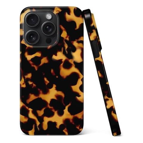 uCOLOR Compatible with iPhone 15 Pro 6.1" Case, [8 ft Drop Tested] Shockproof Design Protective Slim Stylish TPU Durable Phone Cover Case (Tortoise Shell) Cover