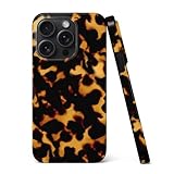 uCOLOR Compatible with iPhone 15 Pro 6.1' Case, [8 ft Drop Tested] Shockproof Design Protective Slim Stylish TPU Durable Phone Cover Case (Tortoise Shell)
