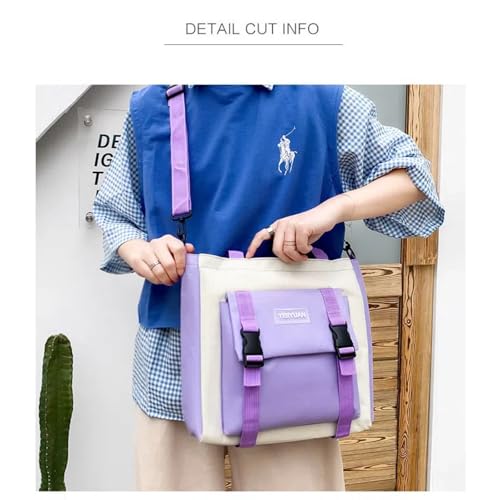 Trendy Purple 5-Piece School Backpack Set Featuring DIY Patches (Uses "trendy" for fashion appeal and specifies "patches" as common DIY elements.)4