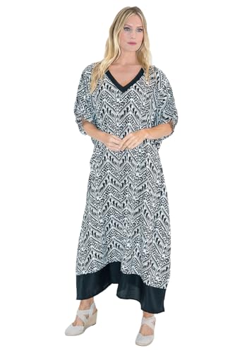 Image of Miss Lavish London Women's Kaftan- Kaftan Dress for Casual, Party, Evening, Vacation and Everyday Wear