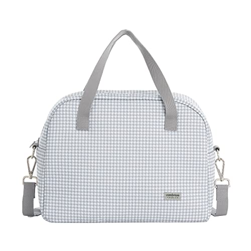 Cambrass - Bolso carro maternal para bebe - bolso de maternidad para carritos de bebe - organizador para pañales y otras cosas de bebe - Windsord Gris 18x41x31 cm