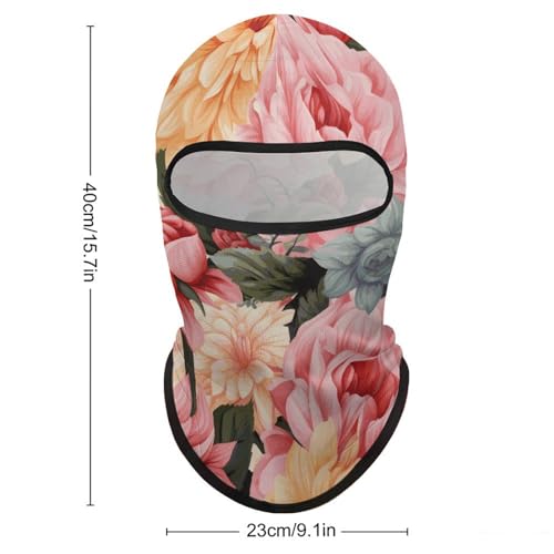 Balaclava para esquí, máscara facial completa con protección solar, estampado floral, refrescante para verano, bufanda para cuello y cabeza, ideal para ciclismo, hombres y mujeres miniatura 2