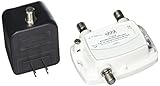 PCT PCT-MA2-M 5-42/54-1002 Mhz Passive Return Multimedia Drop Amplifier with PCT A-PA-1260315U 15V DC 250mA AC/DC Power Adapter - 3 coaxial ports
