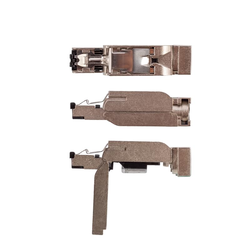 profinet for Siemens RJ45 Plug EtherCAT CAT6 Network Cable Connector 6GK1901-1BB10-2AA0 Industrial Shield RJ45 Crystal Plug - (RJ45, Package: 1pcs, Type: RJ45, Pins: 4P Straight, Insert Type: Male)