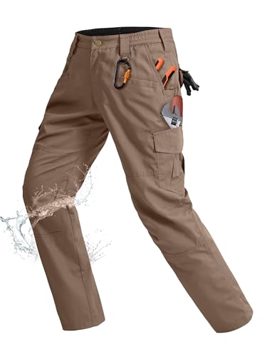 Image of Rapoo Ripstop Water Resistant Cargo Tactical Pants for Men EDC Hiking Work Military Army Pants with 9 Pockets