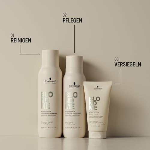 Schwarzkopf Professional BLONDME Bond Repair Sealing Balm Leave In Haarlotion Hitzeschutz Anti Frizz Versiegelt Gespaltene Spitzen Glättend… – Ansicht 5