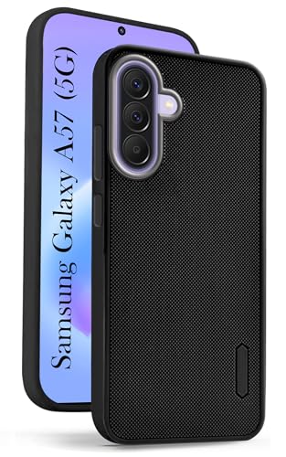 Image of Jkobi Rubberised Back Cover Case for Samsung Galaxy A57 5G (Textured Grip Design | Micro-Fiber Cloth Inside | Slim and Light Weight | Soft Touch and Feel)