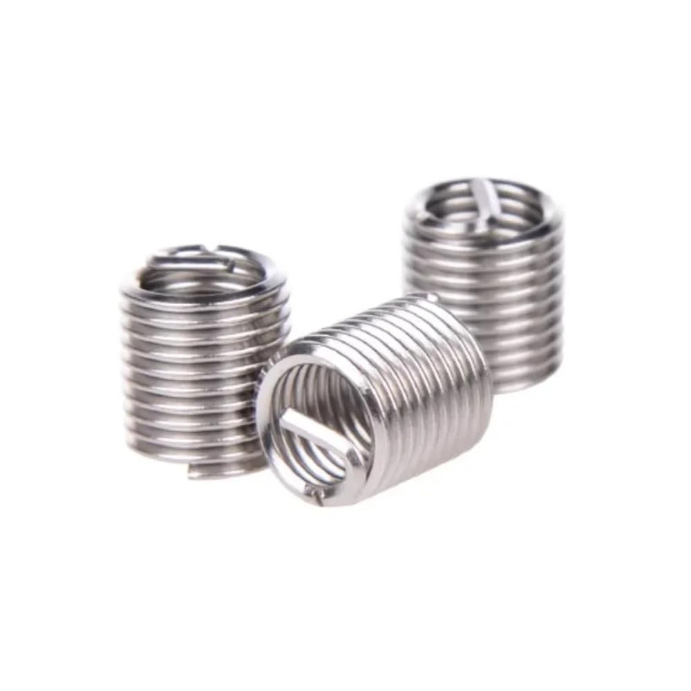 50 Uds. Inserto de rosca de alambre de acero inoxidable 304, manguito de tornillo, insertos de reparación de rosca de alambre Helicoil M16 * 1,5/2(M16x1.5x1D)