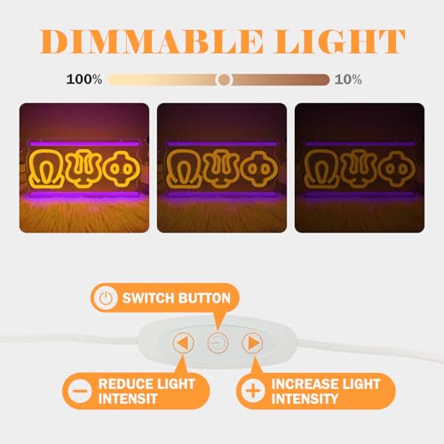 Image of Brother Neon Sign for Wall Decor Dimmable Led Neon Decor Light Fraternity Gifts for Men USB Powered Orange Gift