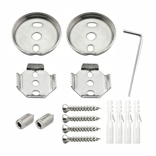 BE-TOOL Universal Bathroom Towel Bar Replacement Parts Wall Mounted Hardware Kit