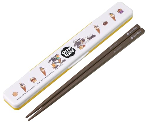 スケーター(Skater) 箸 箸箱セット 大人用 抗菌 18cm カチャカチャ鳴らない 日本製 ひつじのショーン ABC3AG-A